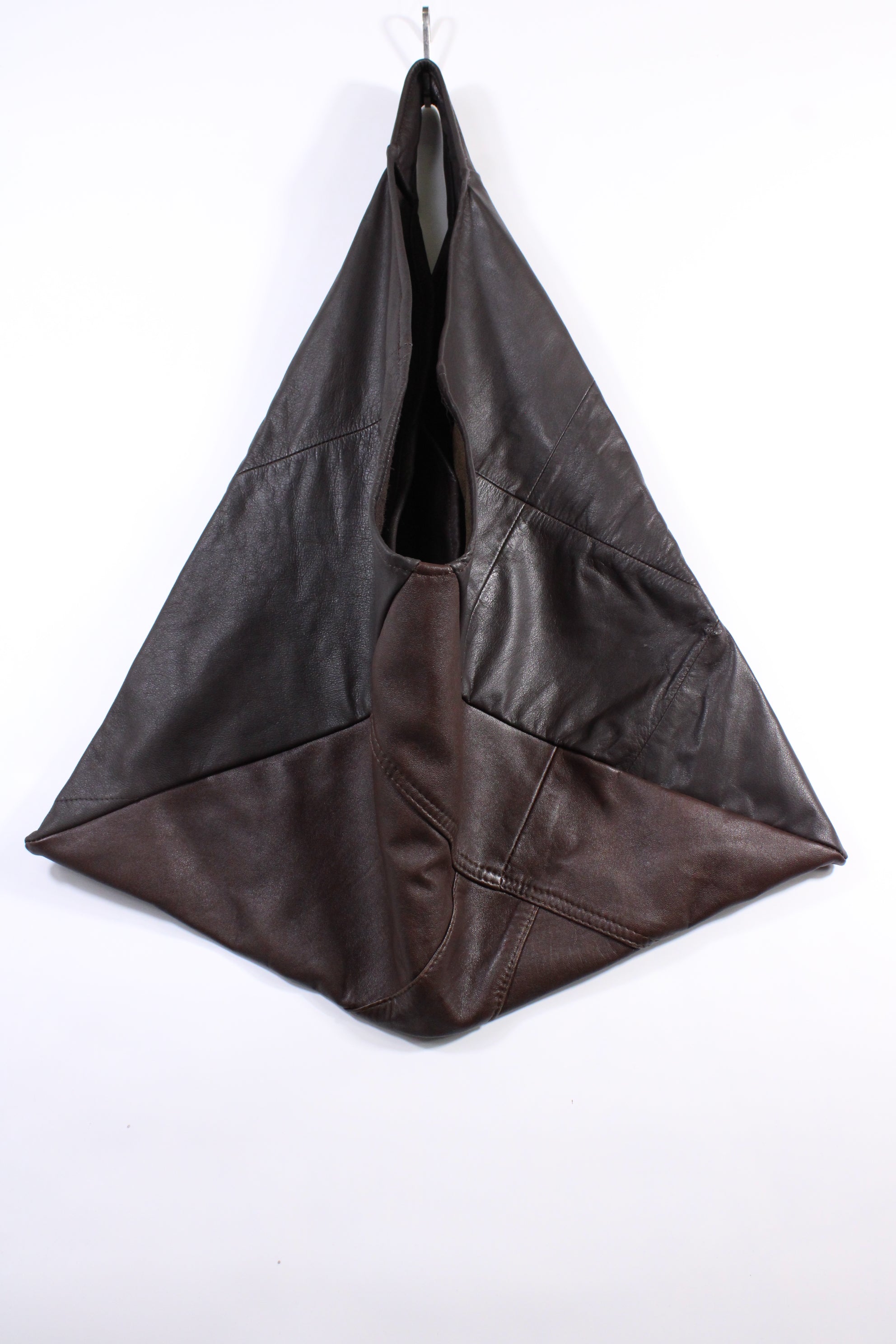 Die Origami-Tasche - Dunkelbraun/Rotbraun