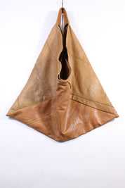Die Origami-Tasche - Hellbraun/Cognac