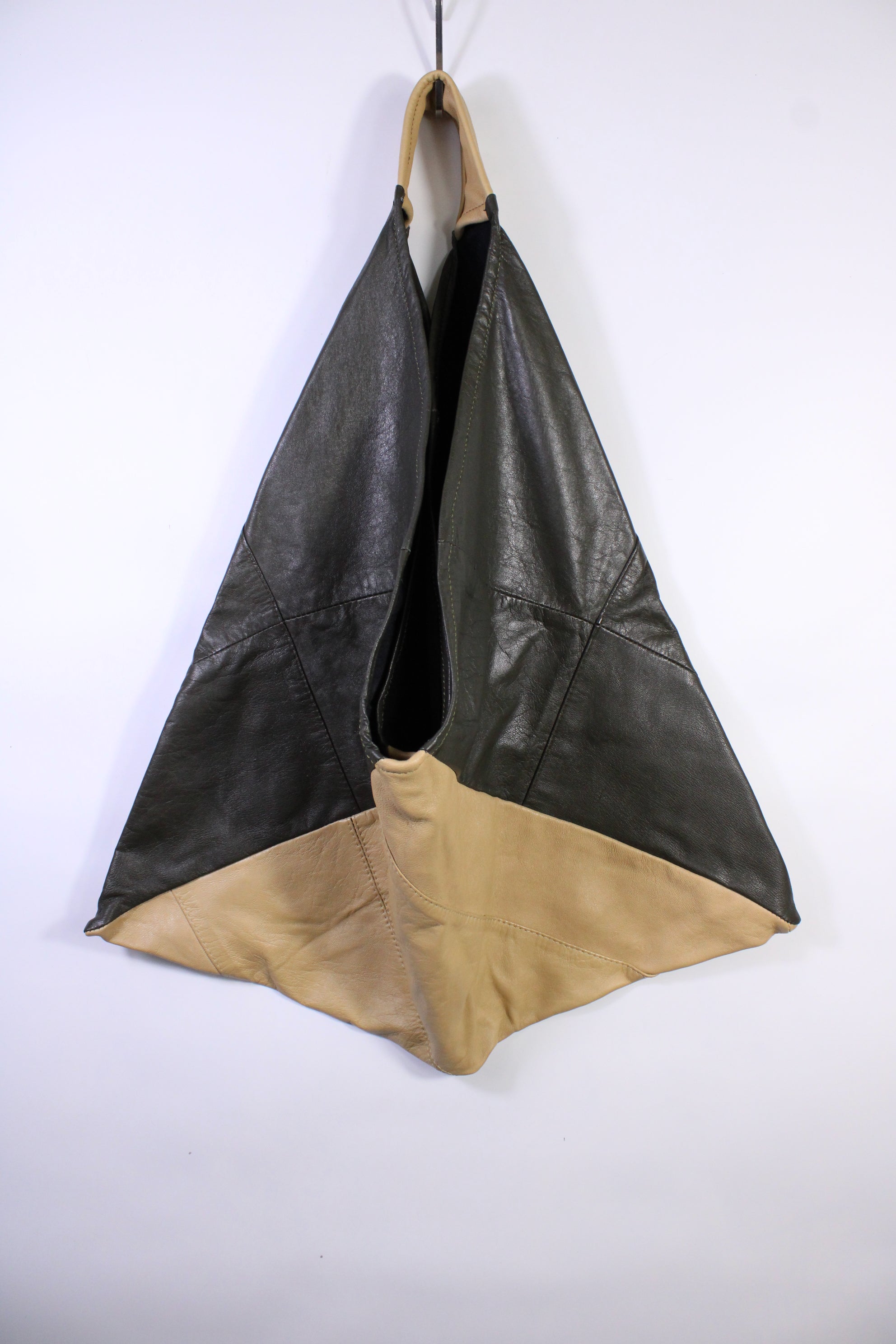 Die Origami-Tasche - Olivgrün/Beige (B-Ware)