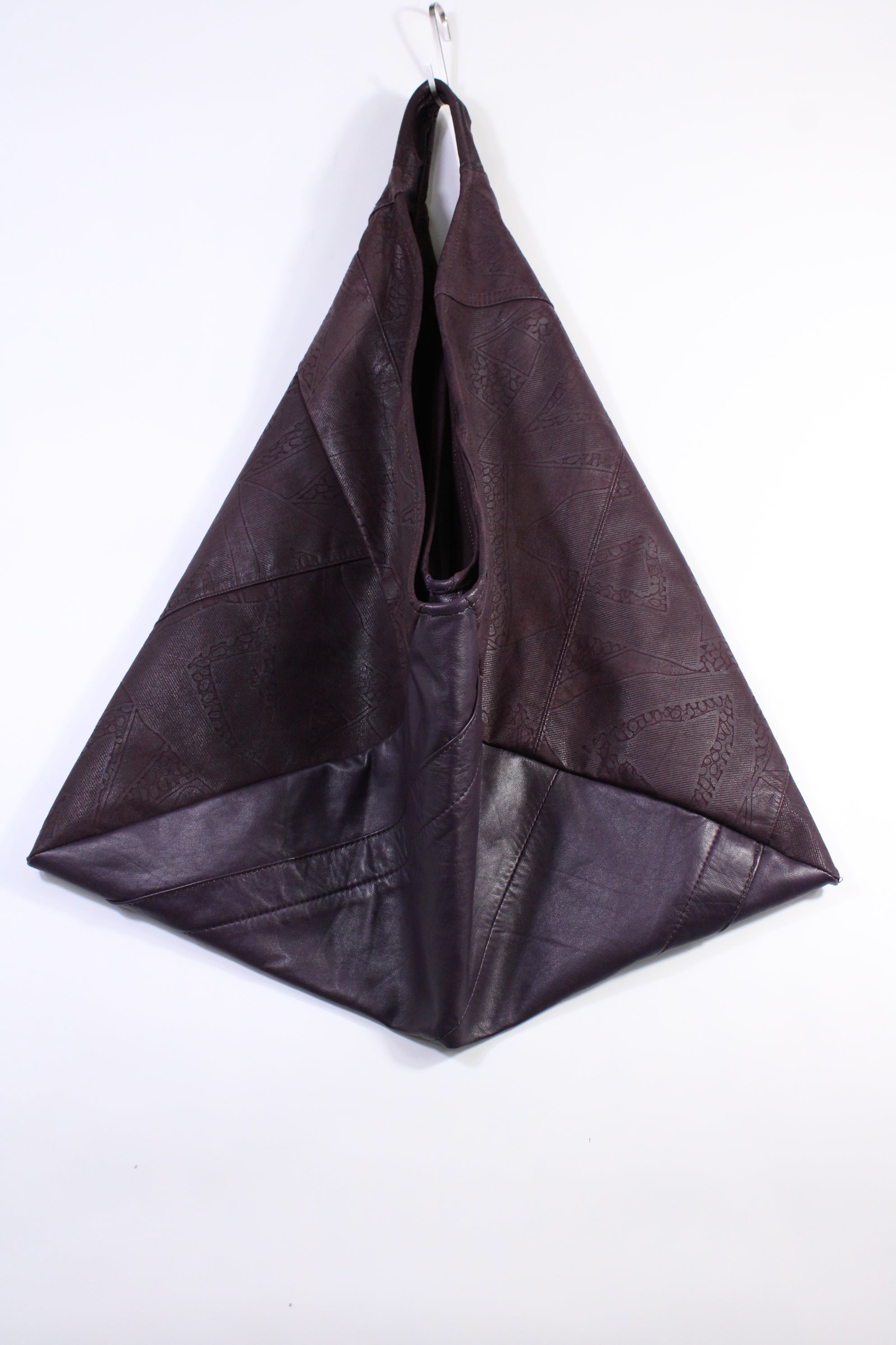 Die Origami-Tasche - Dunkellila