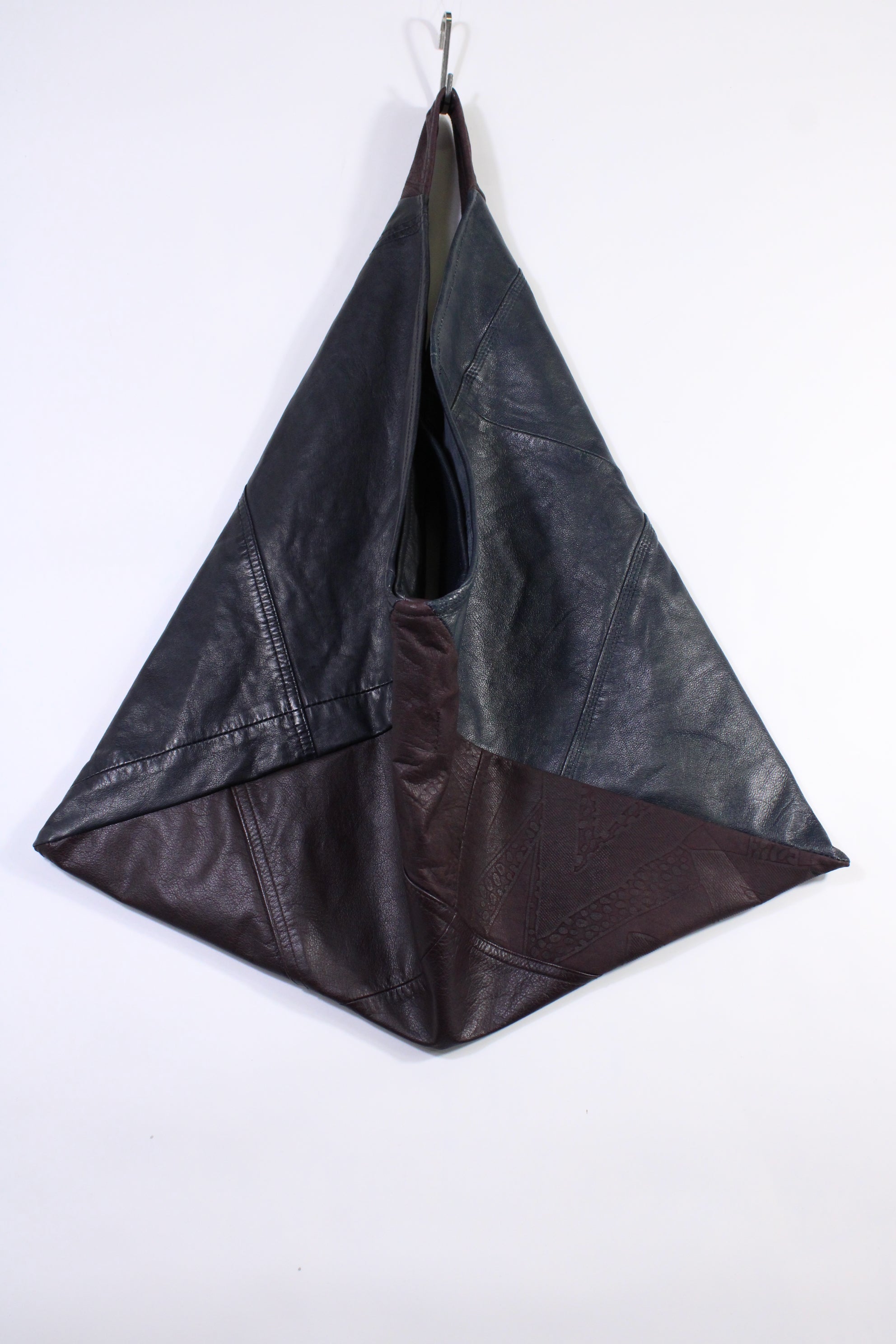 Die Origami-Tasche - Dunkelblau/Dunkellila