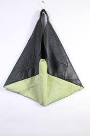 Die Origami-Tasche - Dunkelgrün/Hellgrün