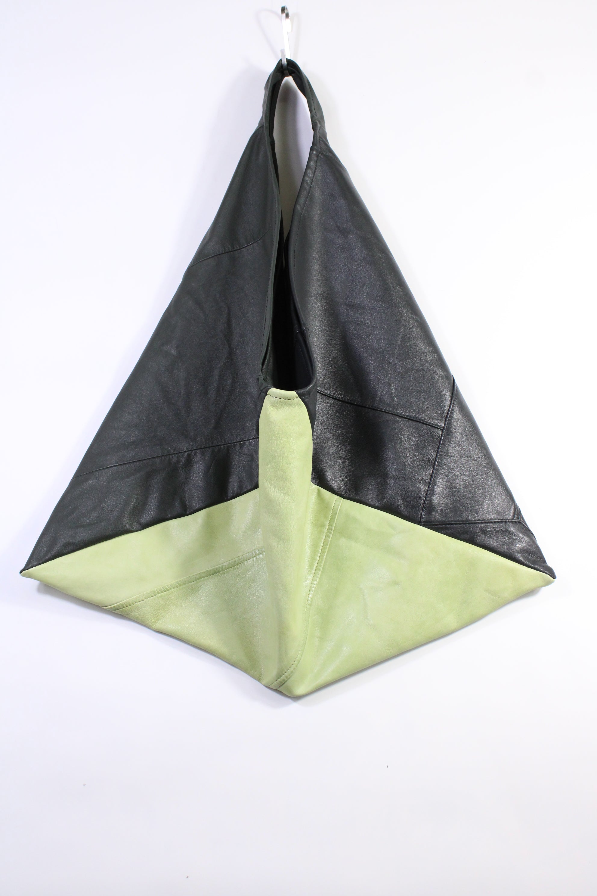 Die Origami-Tasche - Dunkelgrün/Hellgrün