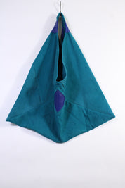 Die Origami-Tasche - Türkis/Blau