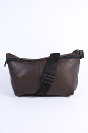 Die Schultertasche - Dunkelbraun Batik