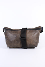 Die Schultertasche - Graubraun Batik