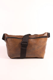 Die Schultertasche - Graubraun Batik