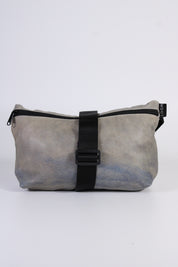 Die Schultertasche - Graublau Batik