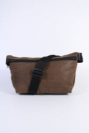 Die Schultertasche - Braun Muster (Nubukleder)