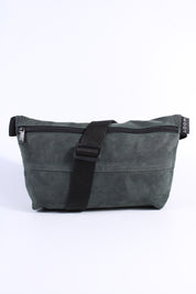 Die Schultertasche - Dunkelgrün (Nubukleder)