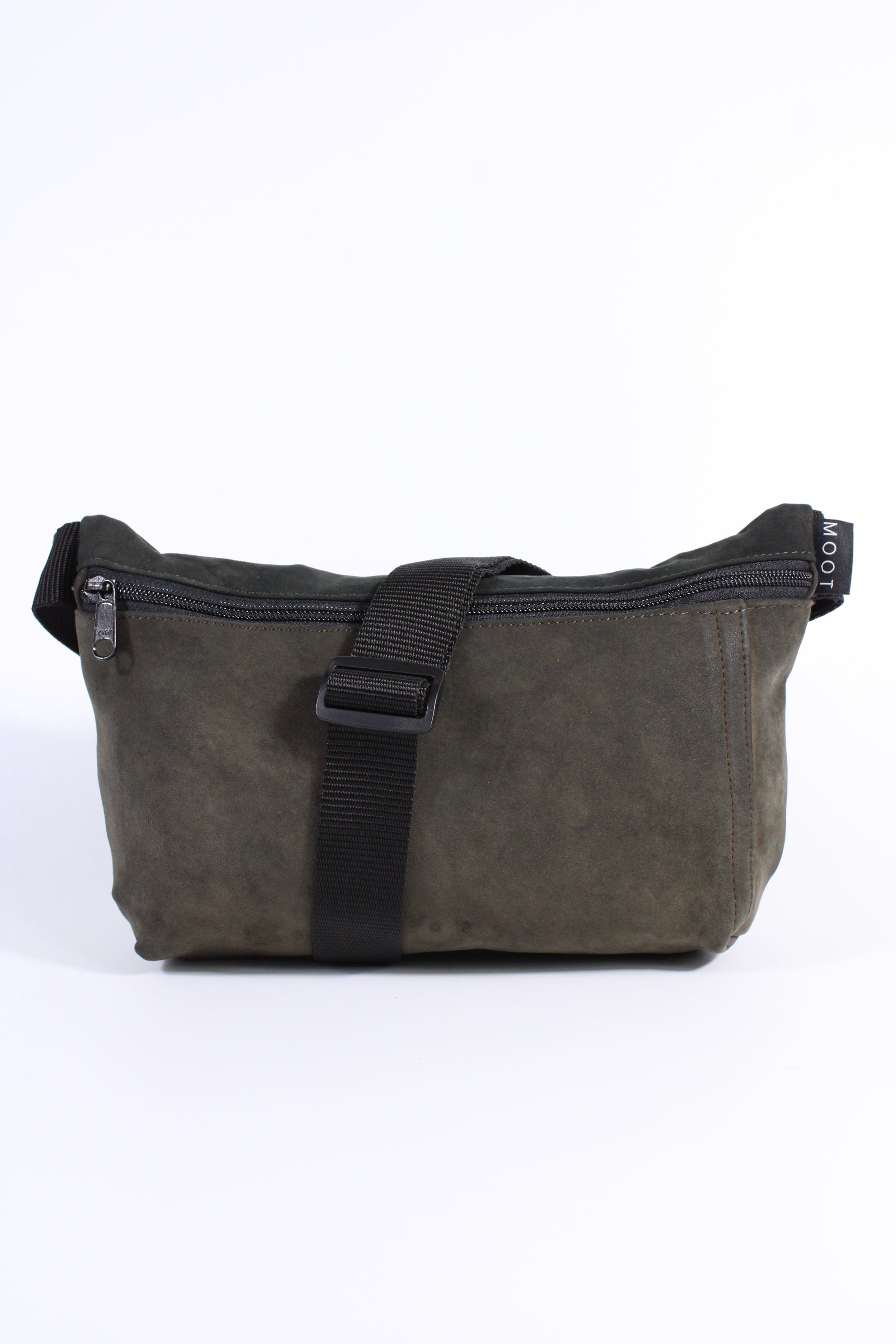 Die Schultertasche - Dunkelgrün Batik (Nubukleder)