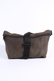 Die Schultertasche - Graubraun (Nubukleder)