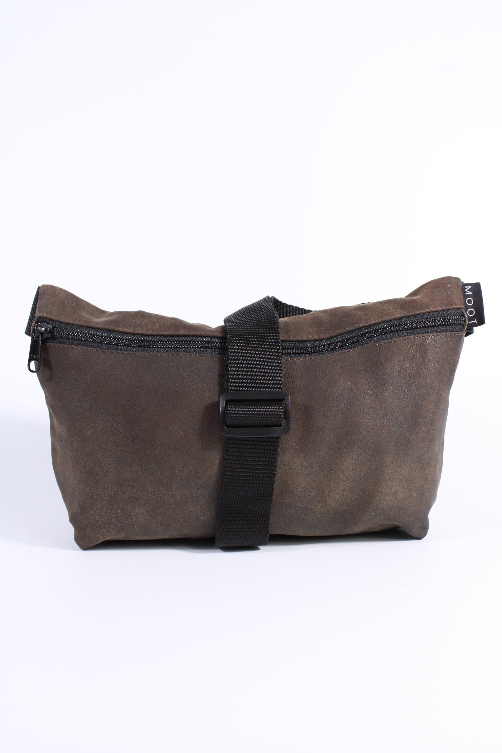 Die Schultertasche - Graubraun (Nubukleder)