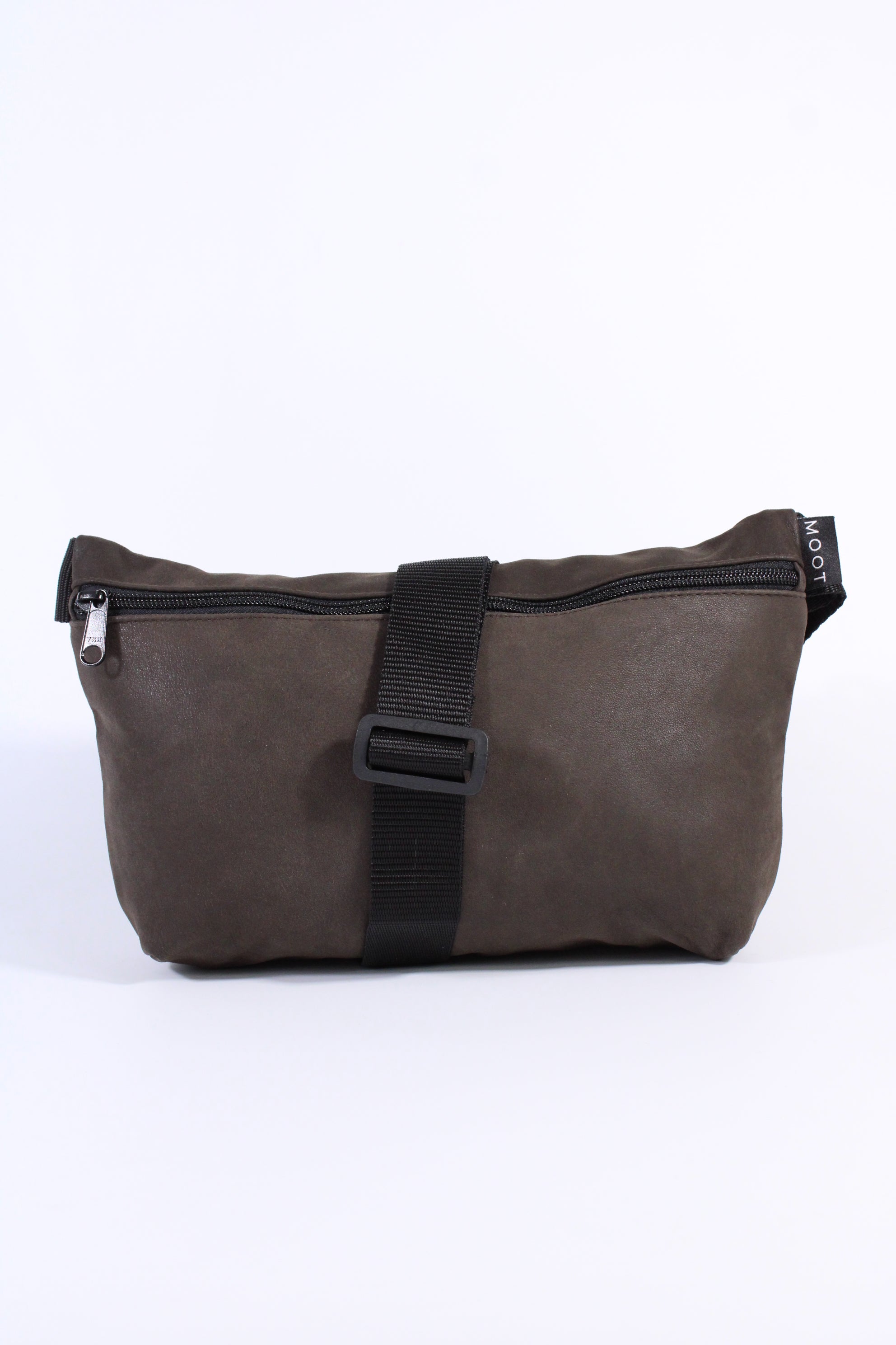 Die Schultertasche - Graubraun (Nubukleder)