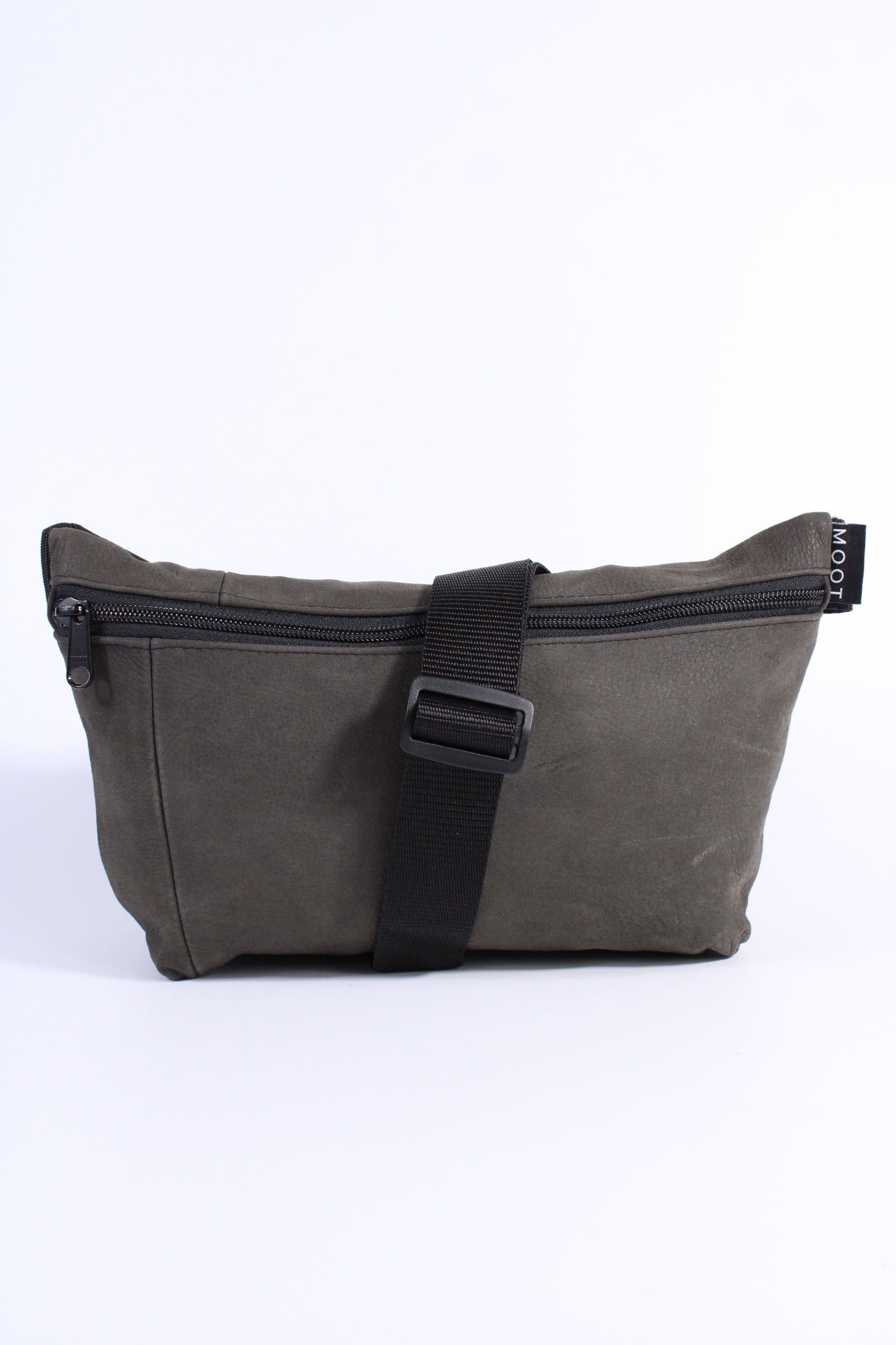 Die Schultertasche - Graugrün (Nubukleder)