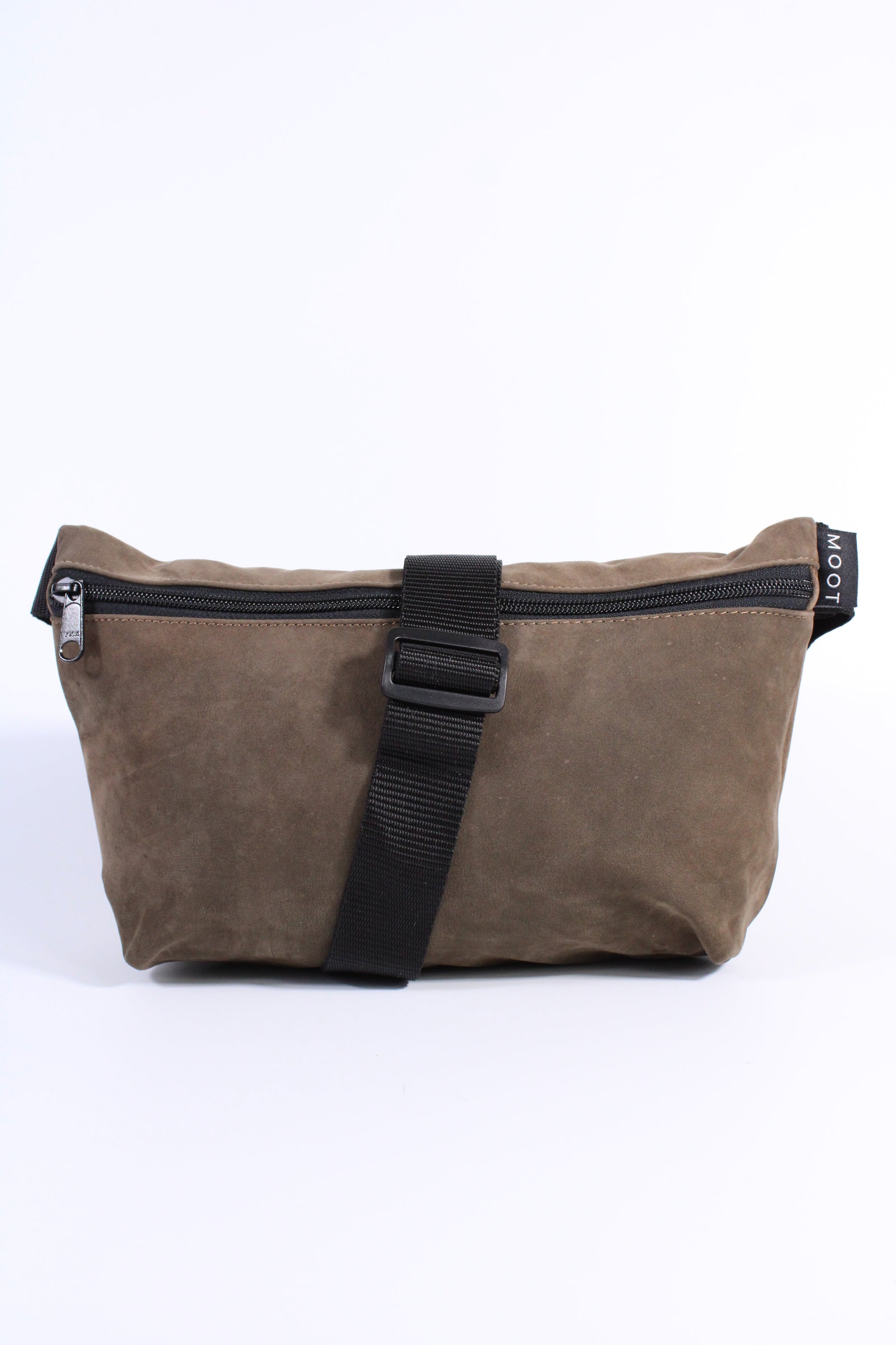 Die Schultertasche - Grünbraun (Nubukleder)