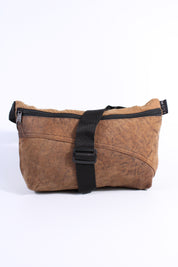 Die Schultertasche - Hellbraun Batik (Nubukleder)