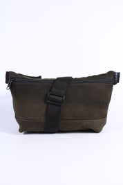 Die Schultertasche - Oliv (Nubukleder)