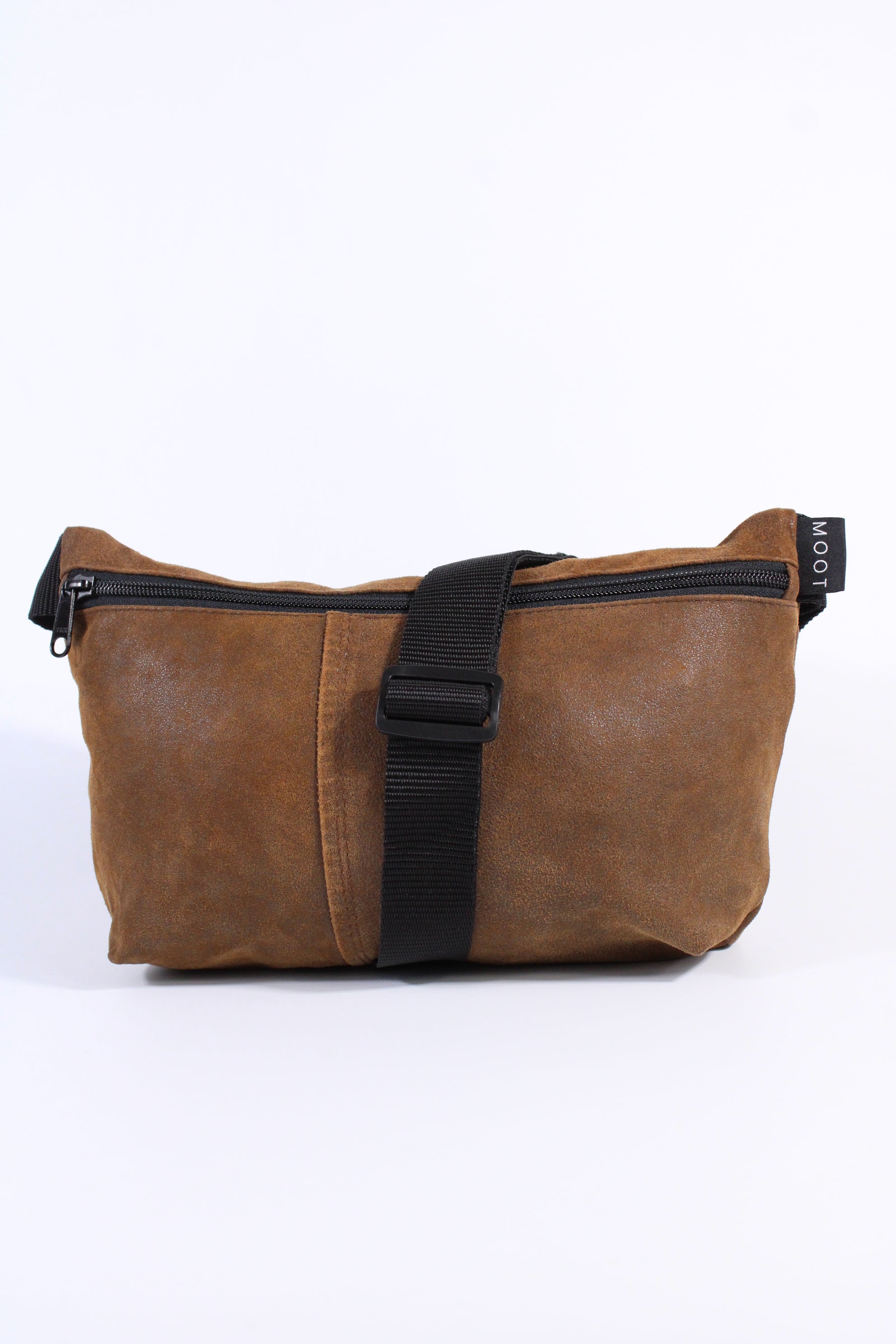 Die Schultertasche - Cognac (Wildleder)