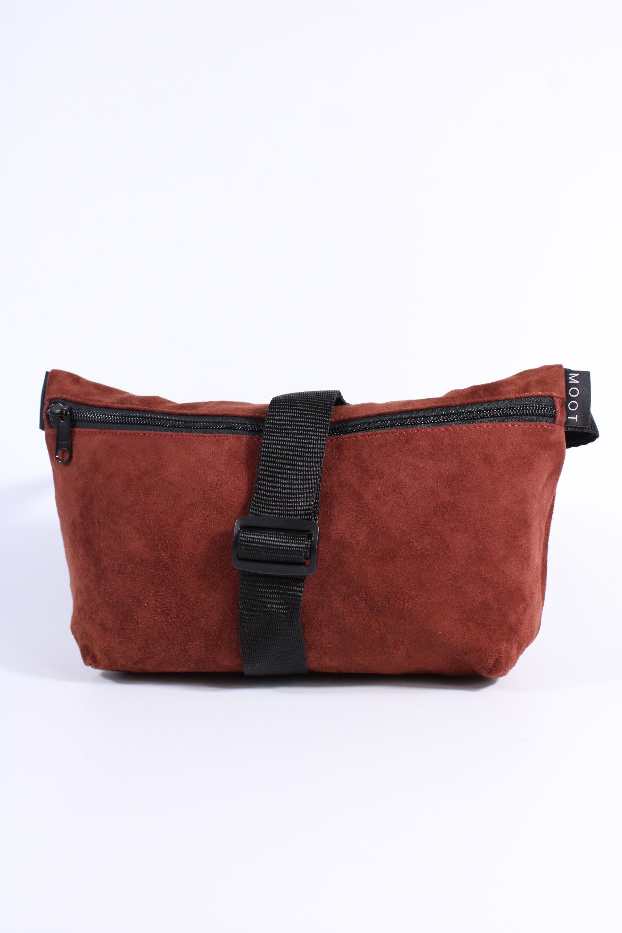 Die Schultertasche - Dunkelrot (Wildleder)