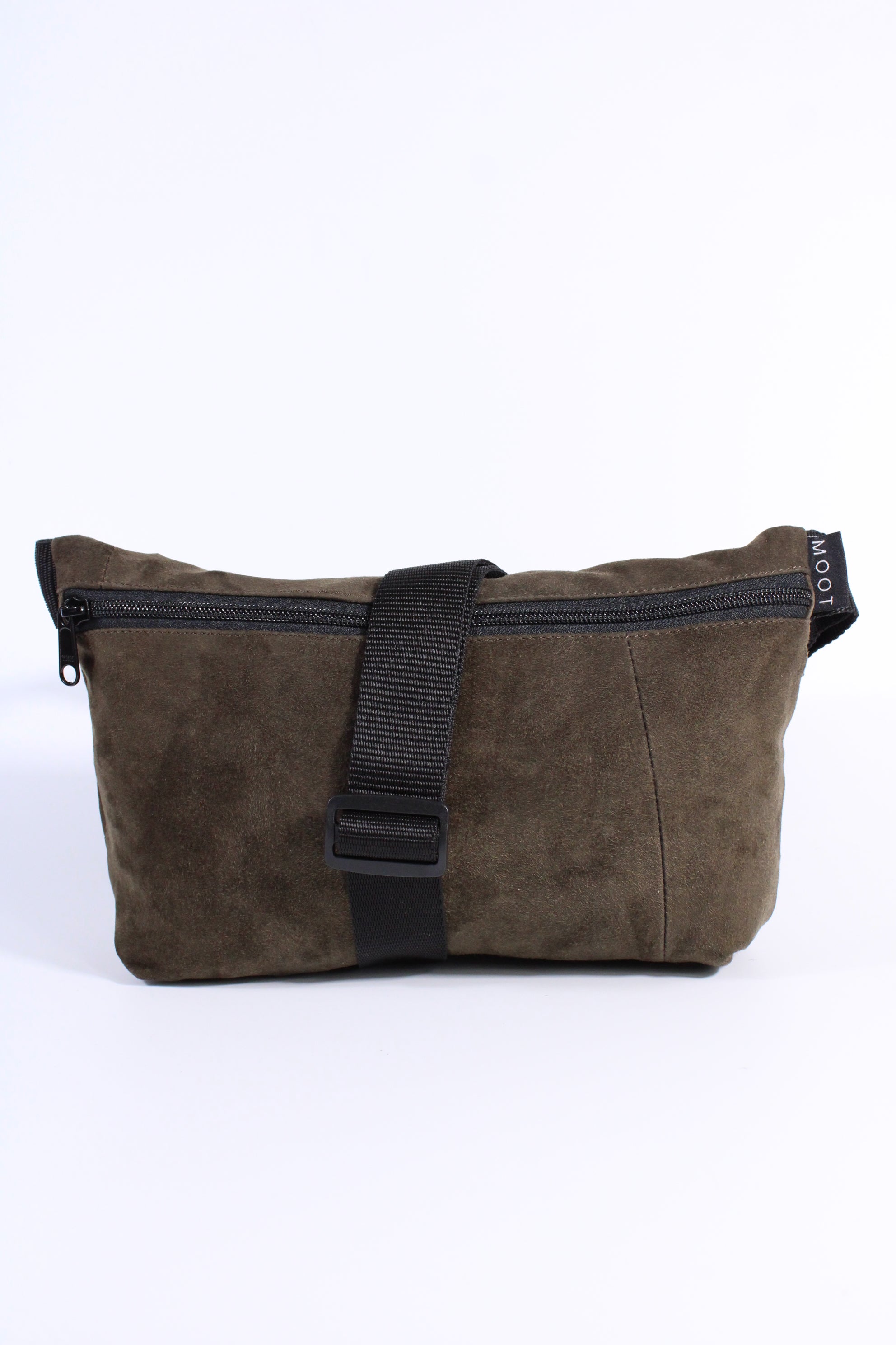 Die Schultertasche - Oliv (Wildleder)