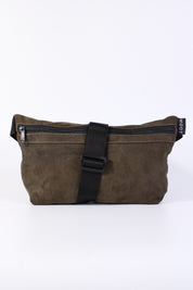 Die Schultertasche - Oliv (Wildleder)