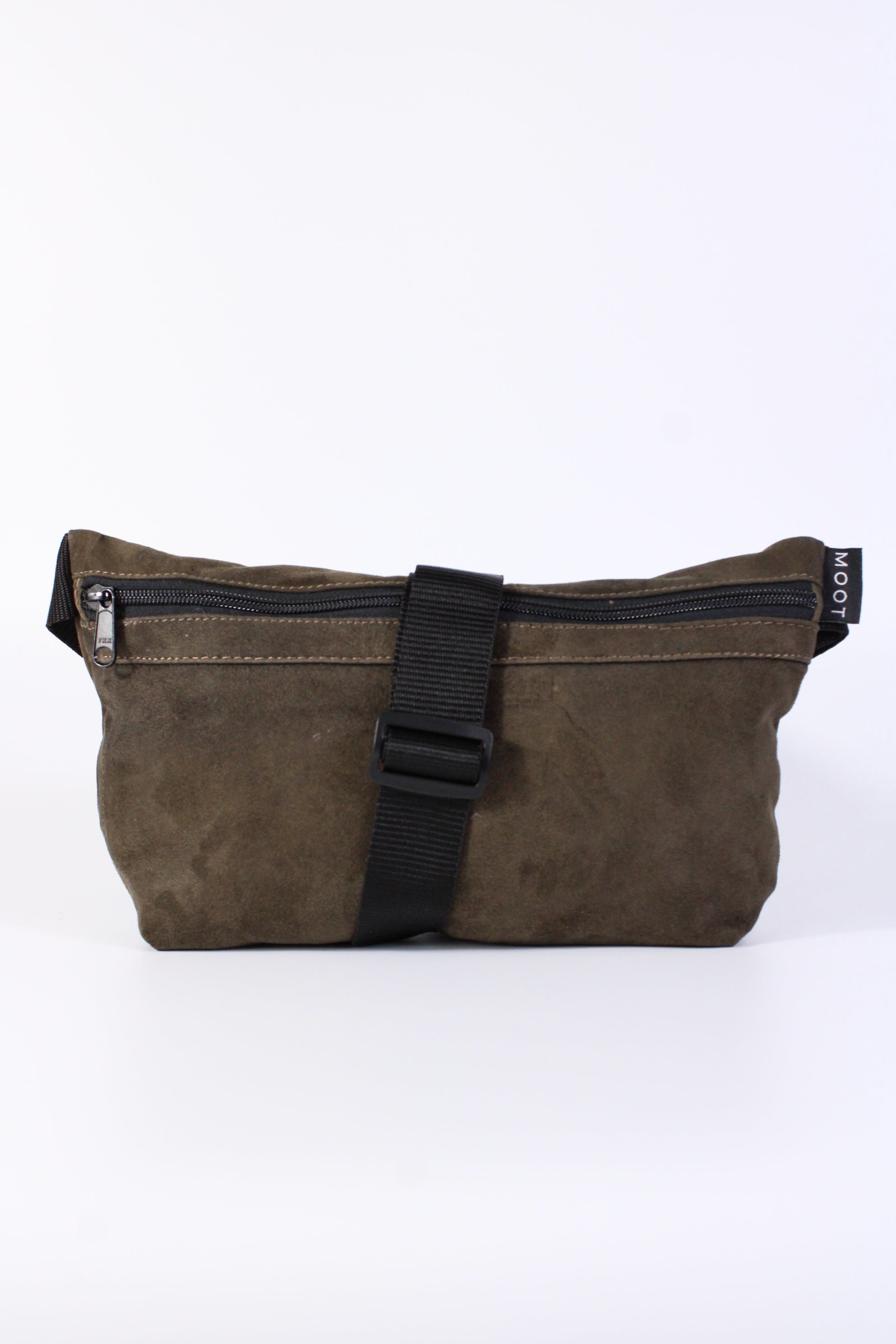 Die Schultertasche - Oliv (Wildleder)